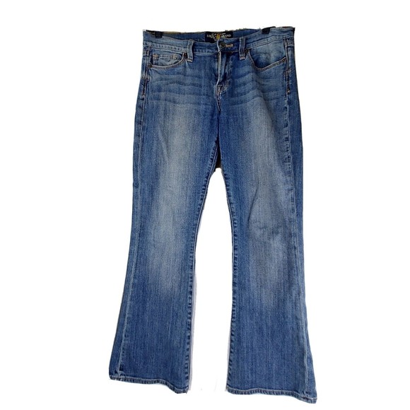 Lucky Brand Women's 6/28 Long Sofia Boot Medium Wash 8.5 Rise Bootcut Blue Jeans - Picture 1 of 8